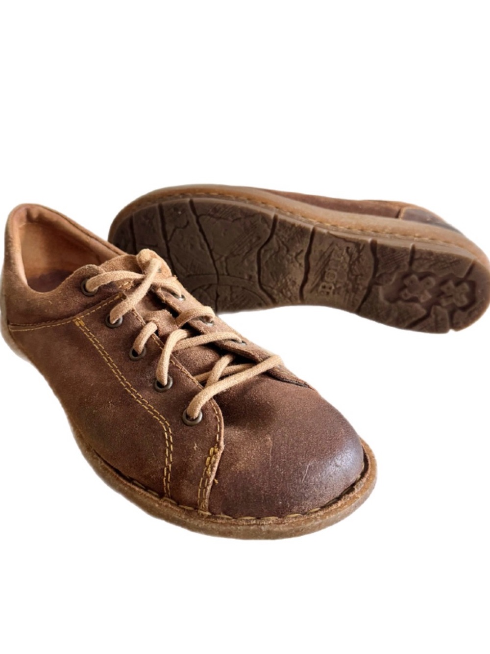 Born Trevan Lace Up Casual Womens Brown Shoes Sneaker Size 10 Water Resistant
